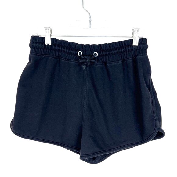 Missguided Shorts Women 8 Black Terry Sweatshorts Loungewear Active Bottoms - Picture 1 of 10